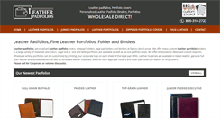 Desktop Screenshot of leatherpadfolios.com